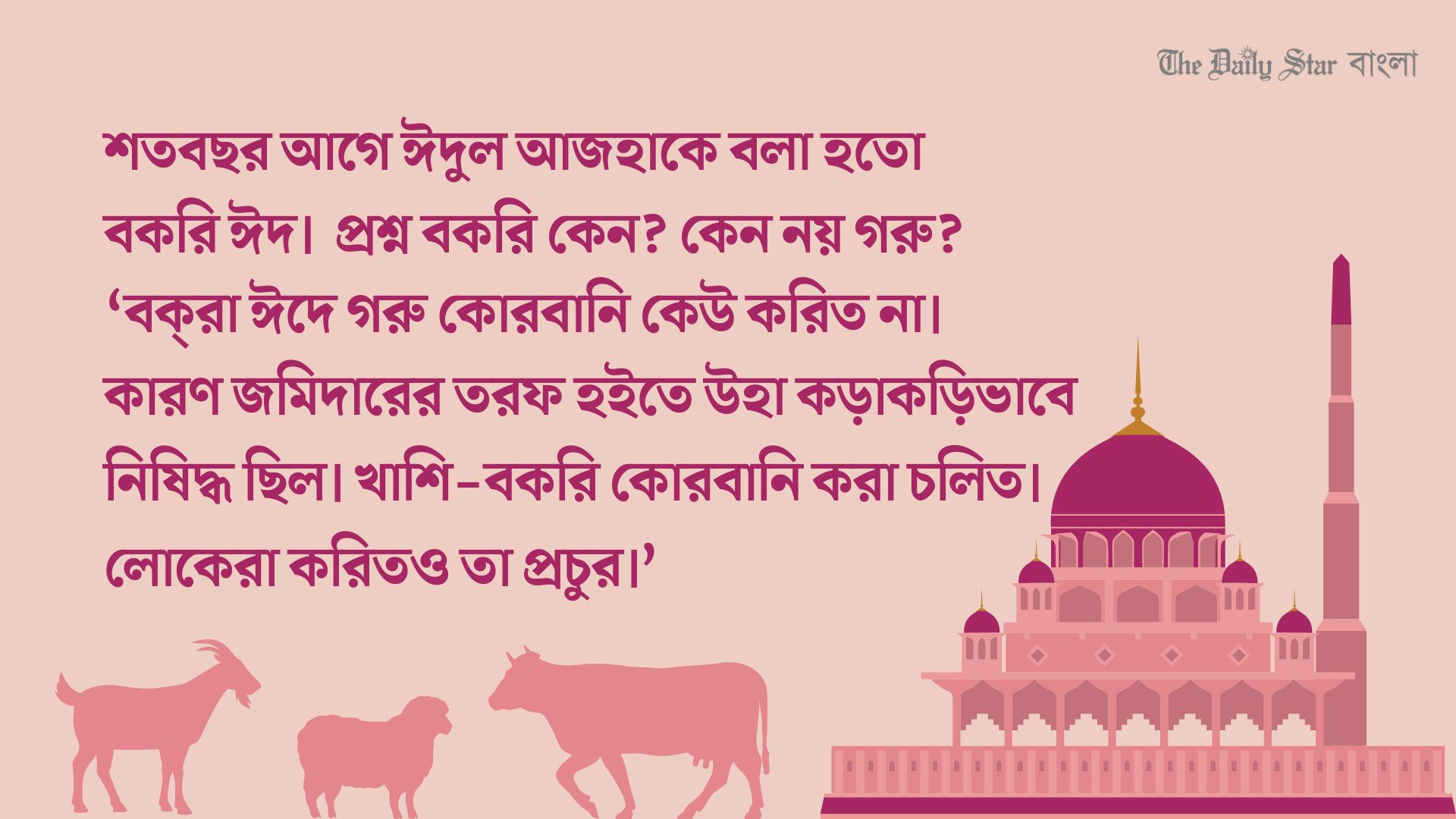 কেমন ছিল শতবছর আগের কোরবানির ঈদ