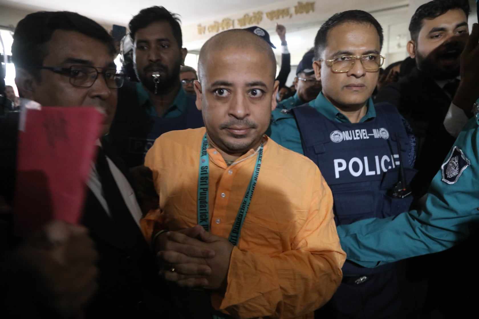 জামিন নামঞ্জুর, চিন্ময় কৃষ্ণ দাসকে কারাগারে পাঠানোর আদেশ