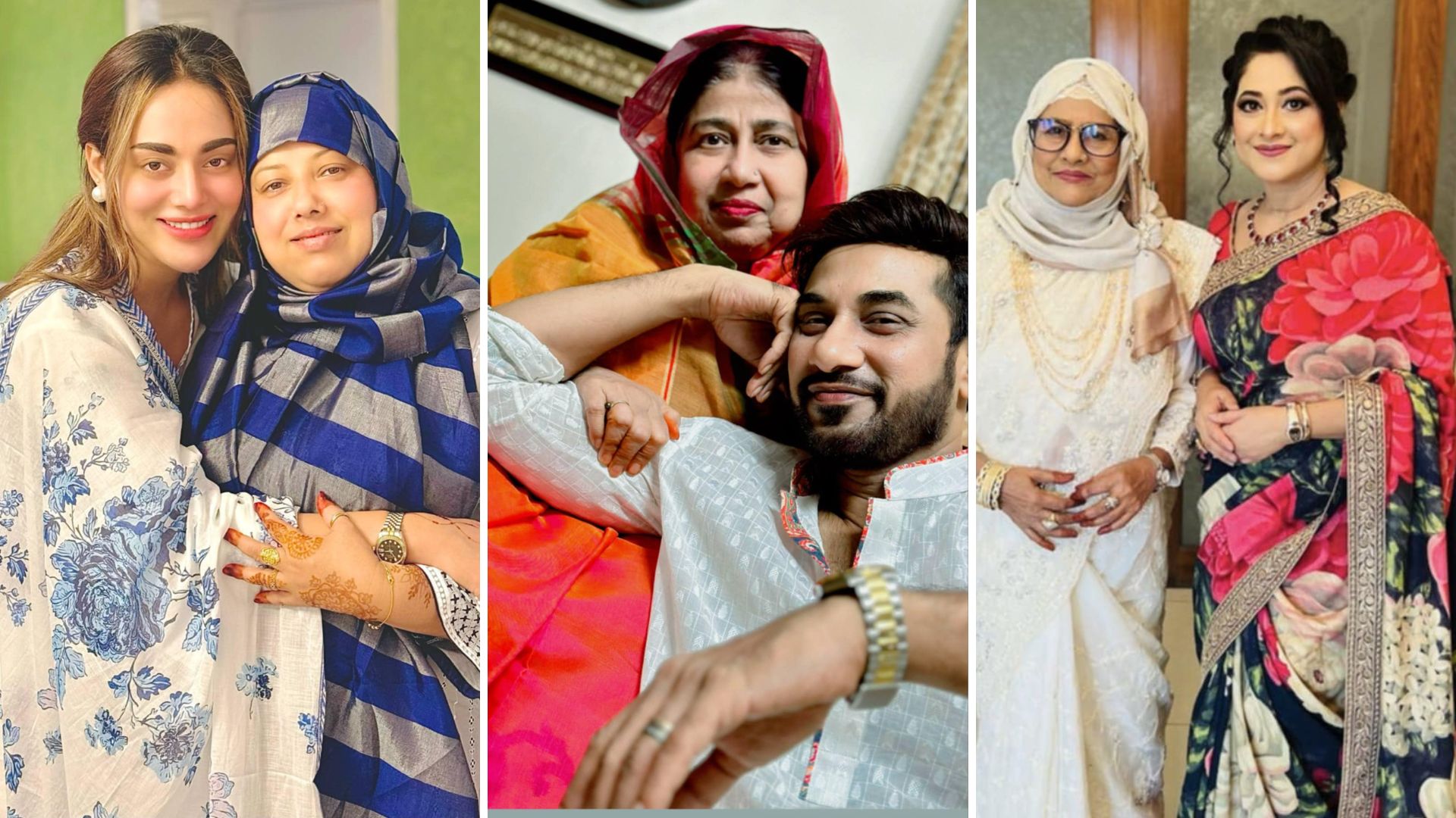 তিন তারকার ক্যারিয়ারে মায়ের ভূমিকা