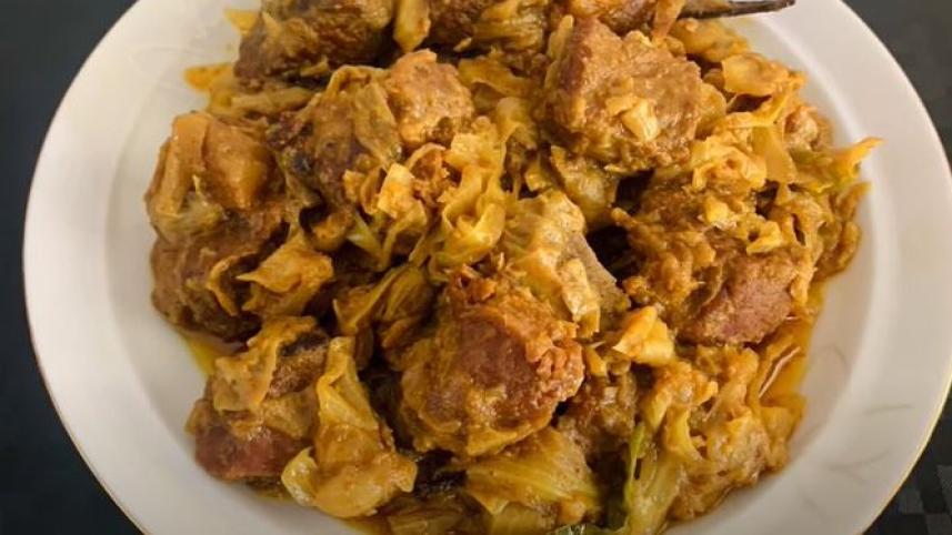 বাঁধাকপি দিয়ে গরুর মাংস