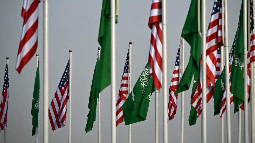 Saudi US Flags