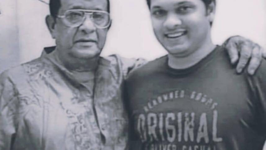 Actor Razzak and his son